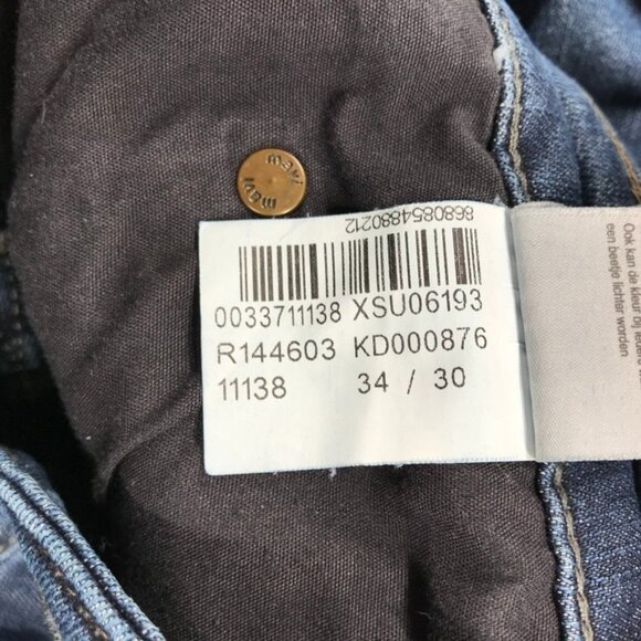 MAVI Jeans Mens 34x30 MATT Relaxed Straight Leg Deep Stanford Dark Wash Denim - Picture 8 of 15